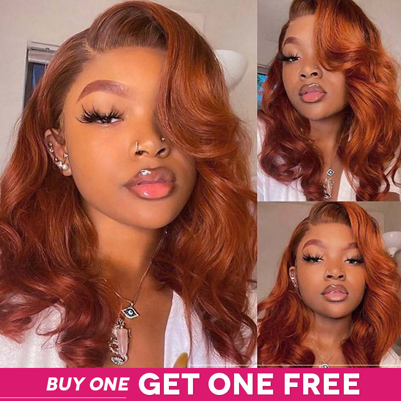Reddish-Brown Wavy Wig Model With Bogo Offer, Stylish and Attractive Hairstyle