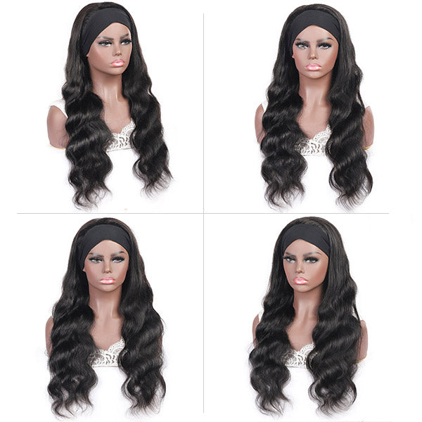 Ishow Beauty Body Wave Headband No Lace Wig Glueless Virgin Remy Human Hair Wigs - IshowHair