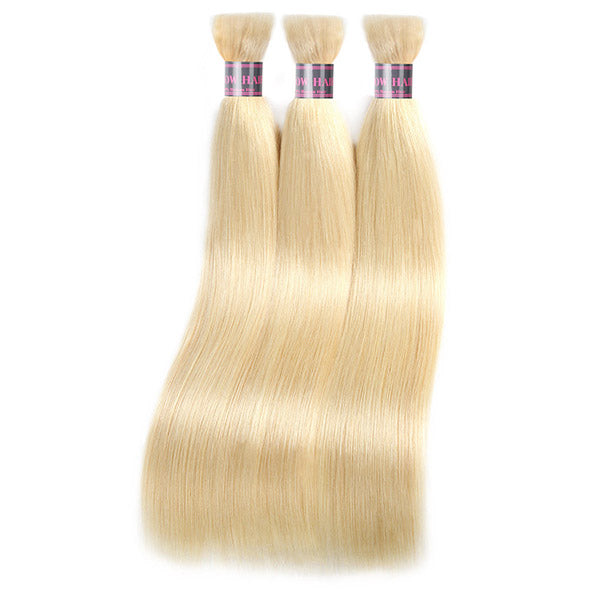 613 Blonde Straight Hair Bulk for Braiding