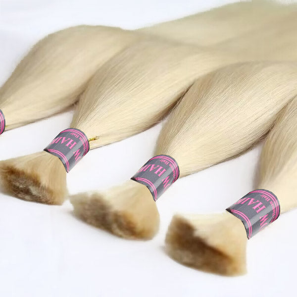 Ishow Hair 613 Blonde Straight Braiding Hair Bulk