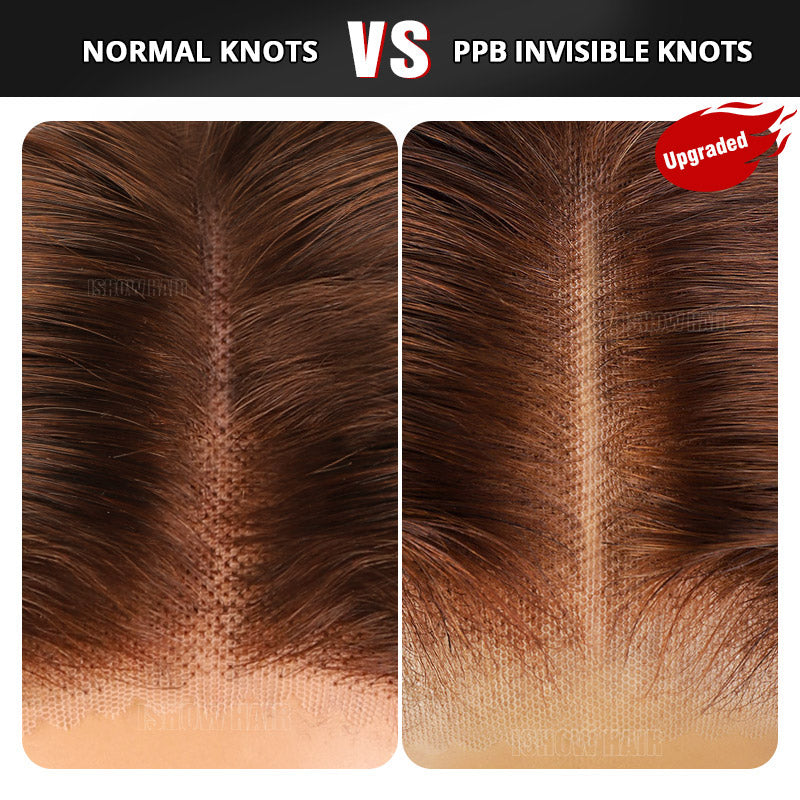 Side-By-Side Comparison of Normal Knots and PPB Invisible Knots in Wigs