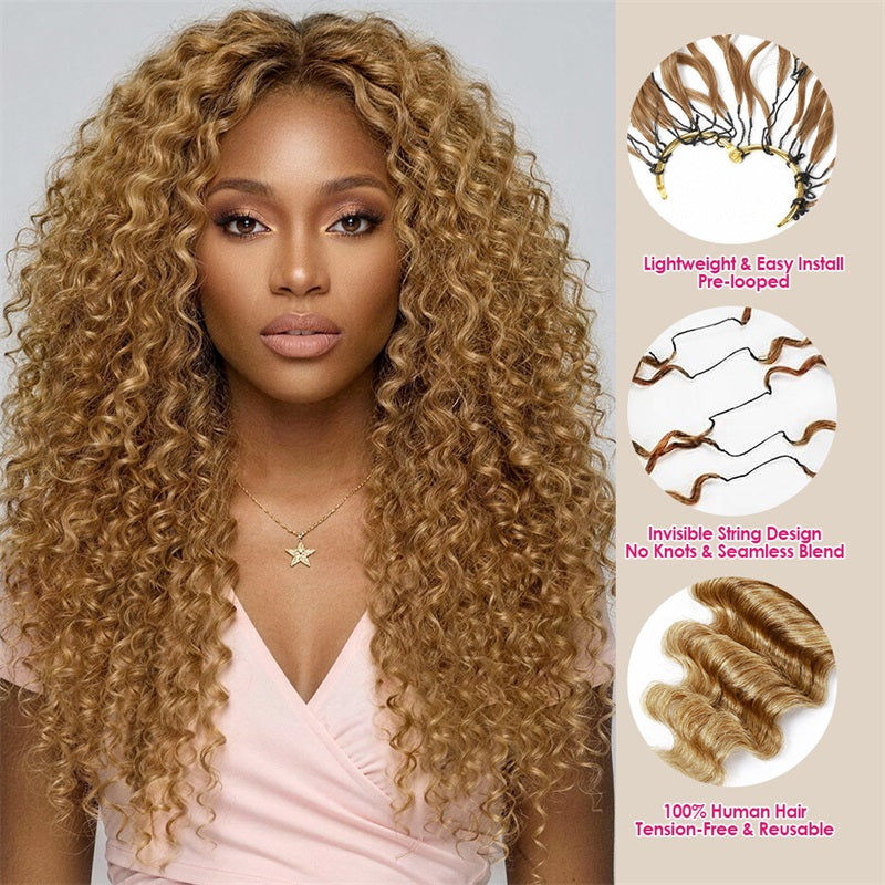 Showing Details Of Ishow Hair Deep Wave Feather Crochet Hair