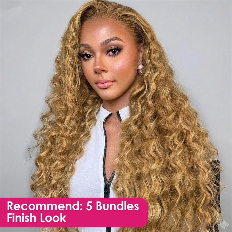 Model Displaying Crochet Extension Human Hair With Text" Recommend Quantity"