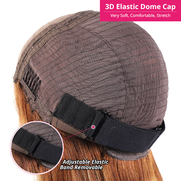 3D Elastic Dome Cap of Wig With Removable Adjustable Band for Secure Fit