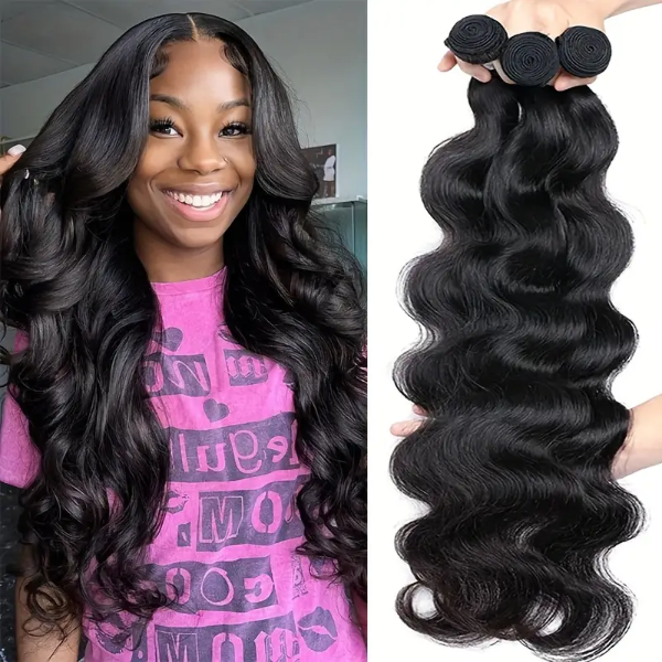 Woman With Body Wave Human Hair; 3 Bundles of Black Hair Ishow Flash Sale