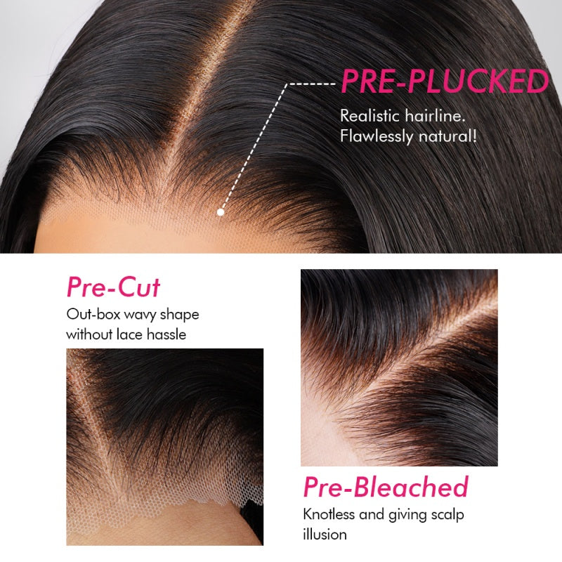 Features of Ishow Hair Wigs: Pre-Plucked, Pre-Cut, and Pre-Bleached for a Natural Look