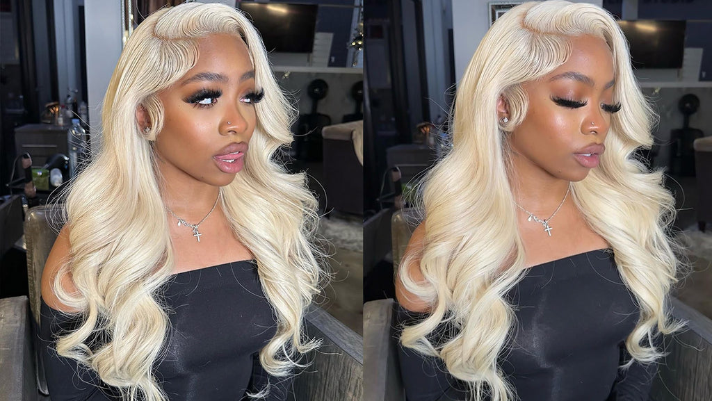 if you ever think about switching up your color, remember that a 613 wig is pretty much perfect for dyeing because it's so light.