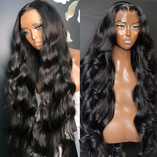 Body Wave Front Wigs Glueless Wigs Human Hair Transparent 13x4 HD Front Wigs With No Glue