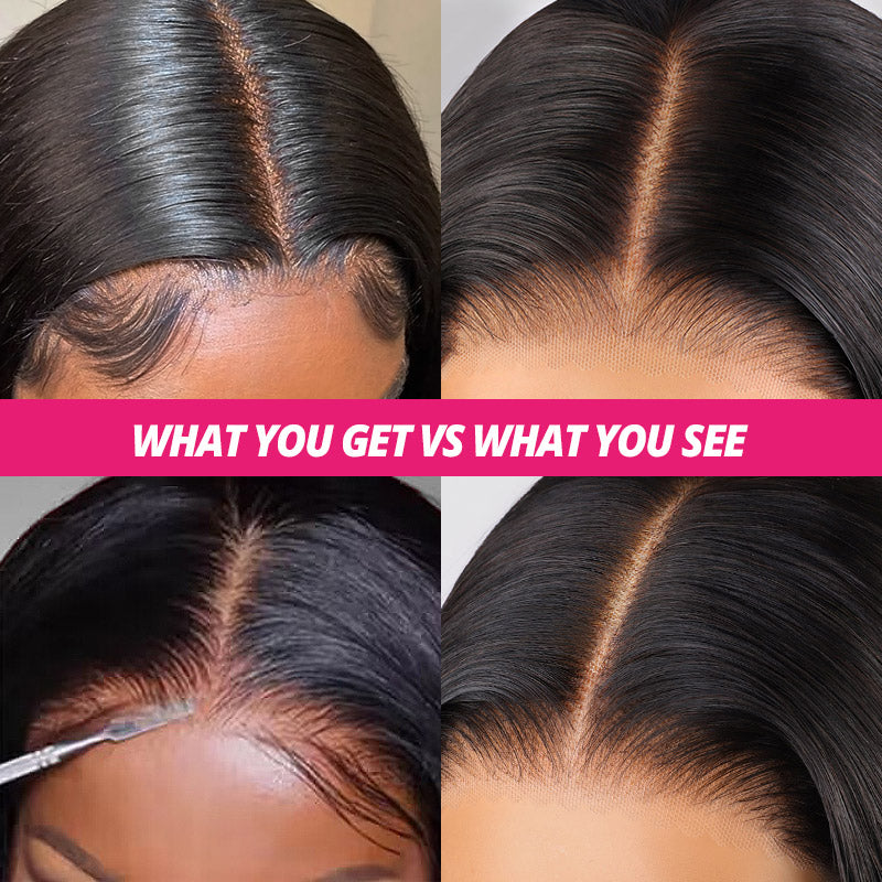 Ishow Hair Silky Straight Wig - Natural Look, Invisible Knots