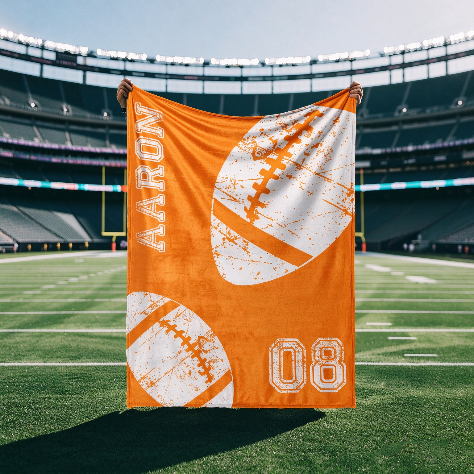 Personalized Sports Team Blanket – Custom Name