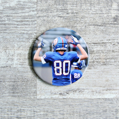 Personalized Custom Photo Button, Pin Back Photo Badge, Available in 2.25", 2.5" & 3" Sizes