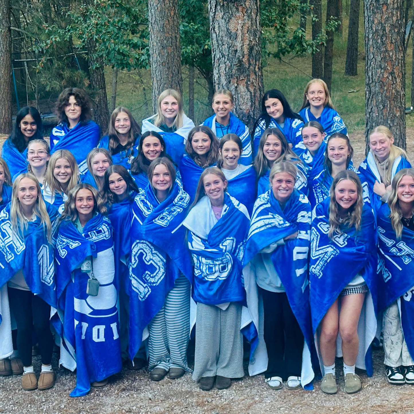 Personalized Soccer Blanket – Custom Team Name & Number