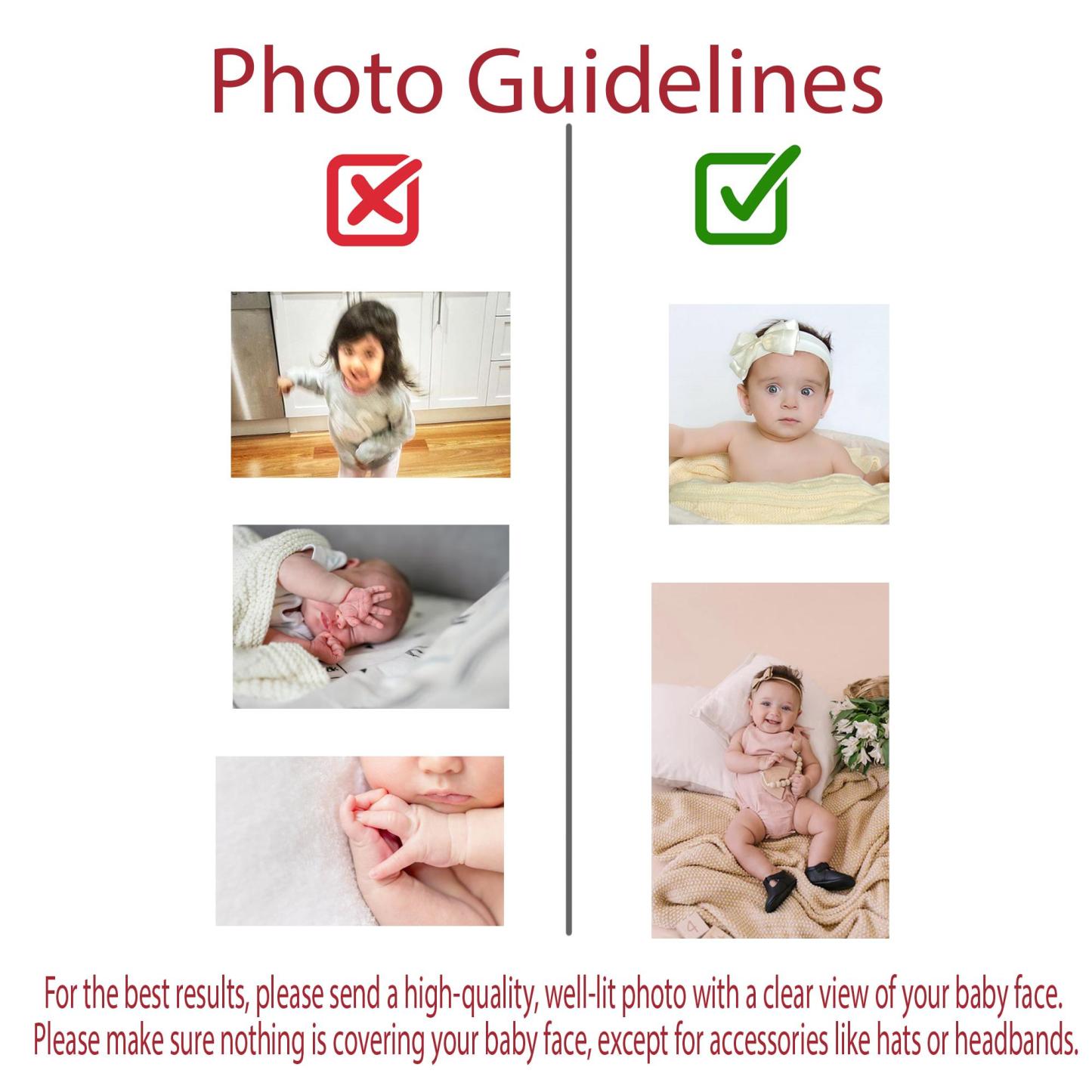 Personalized Baby Photo Magnet Custom Acrylic Magnet Gift for Grandma from Grandkids