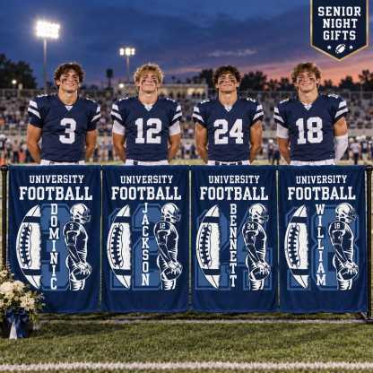 Personalized Football Team Blanket – Custom Player Name & Number