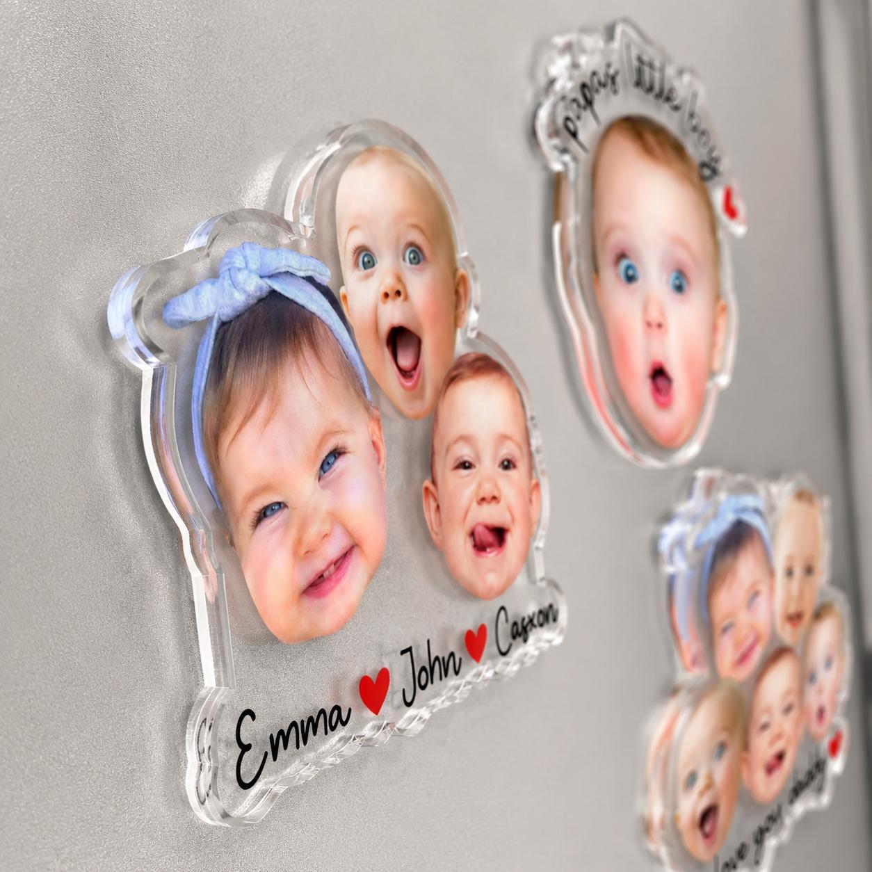 Personalized Baby Photo Magnet Custom Acrylic Magnet Gift for Grandma from Grandkids
