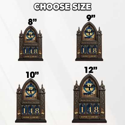 Personalized Fantasy Book Tracker Wooden Reading Counter Custom Night Court Library Decor for Book Lovers