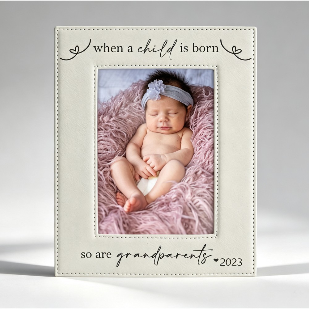 Personalized Grandparent Picture Frame When a Child Is Born So Are Grandparents