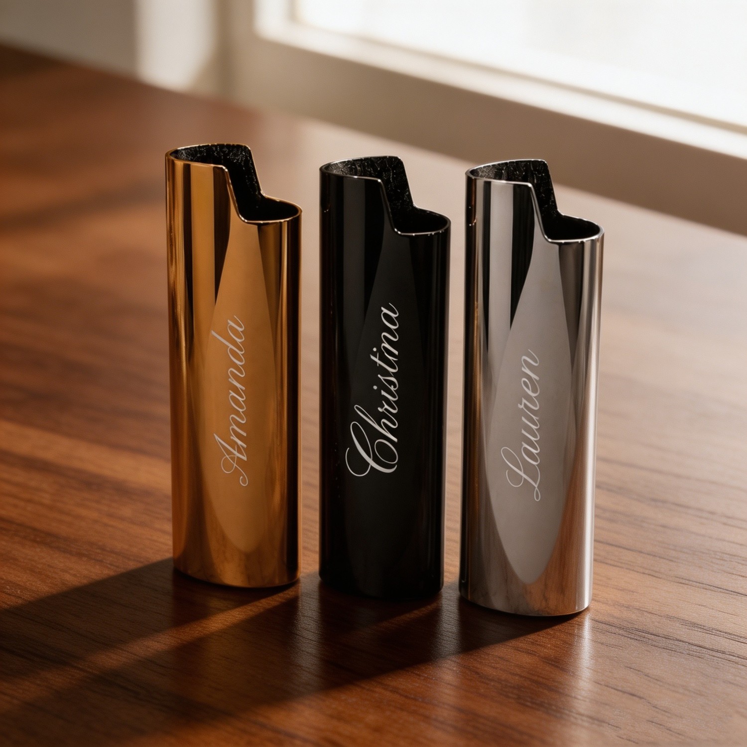 Personalized BIC Lighter Case, Custom Engraved Lighter Holder, Monogram Bridesmaid Gift, Bridesmaid Proposal Gift, Personalized Gift for Her