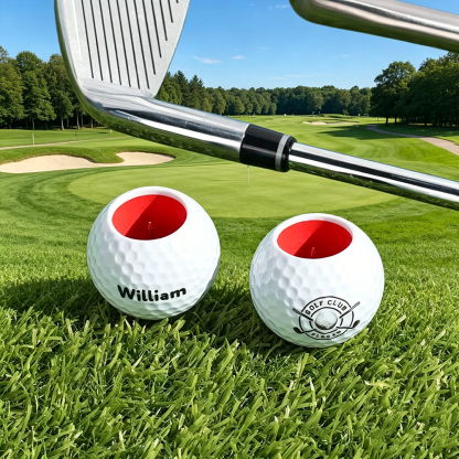 Personalized Magnetic Golf Ball Cigar Holder – Custom Name or Icon Golf Accessory Gift for Golf Lovers & Cigar Enthusiasts