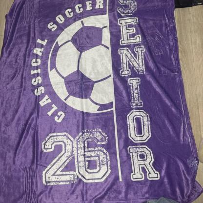 Personalized Soccer Blanket – Custom Team Name & Number