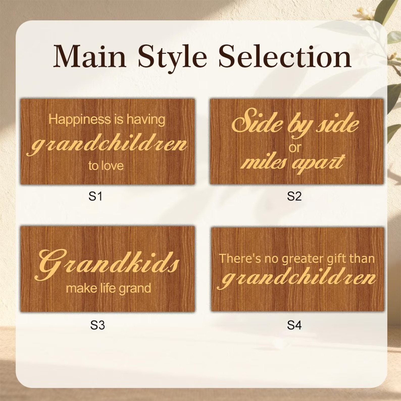 Personalized Grandkids Name Sign Custom Grandchildren Names and Birthdays Wooden Wall Decor for Grandparents