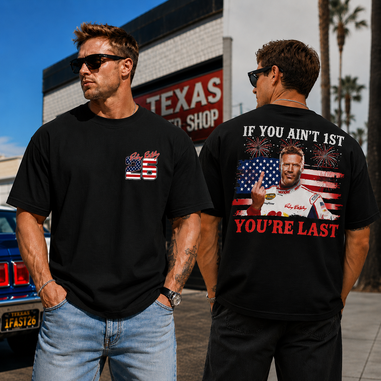If You Ain’t 1st, You’re Last Racing Graphic Tee – Retro American Streetwear T-Shirt