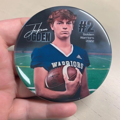 Personalized Football Team Photo Pin Custom Player Name Jersey Number Senior Night Game Day Gift