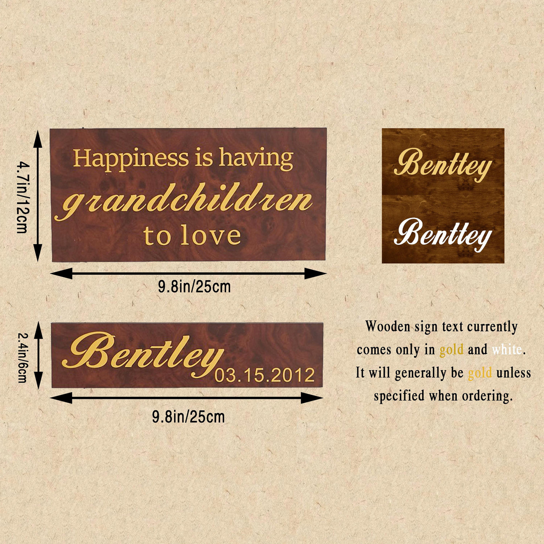 Personalized Grandchildren Sign Custom Grandkids Names and Birthdays Wooden Wall Decor for Grandparents