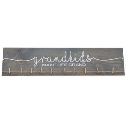 Personalized Grandkids Photo Display Wooden Sign Custom Grandchildren Names and Photos for Grandma and Grandpa