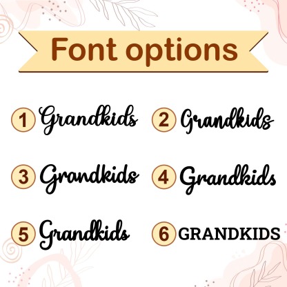 Personalized Grandchildren Wooden Sign Custom Family Names and Birthdays for Grandparents