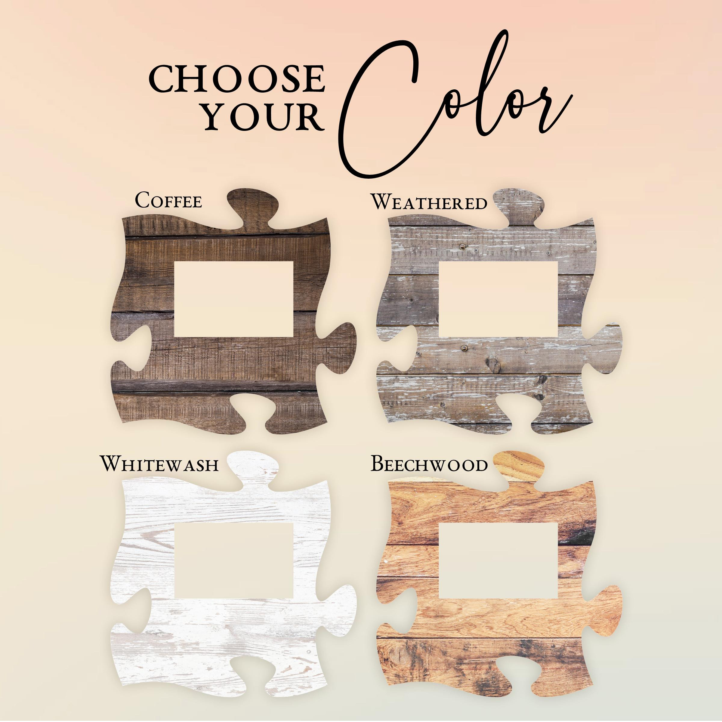 Personalized Family Name Photo Sign Expandable Wooden Wall Decor for Families