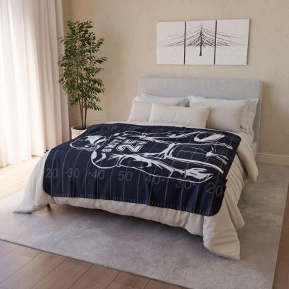 Personalized Football Blanket – Custom Name & Jersey Number