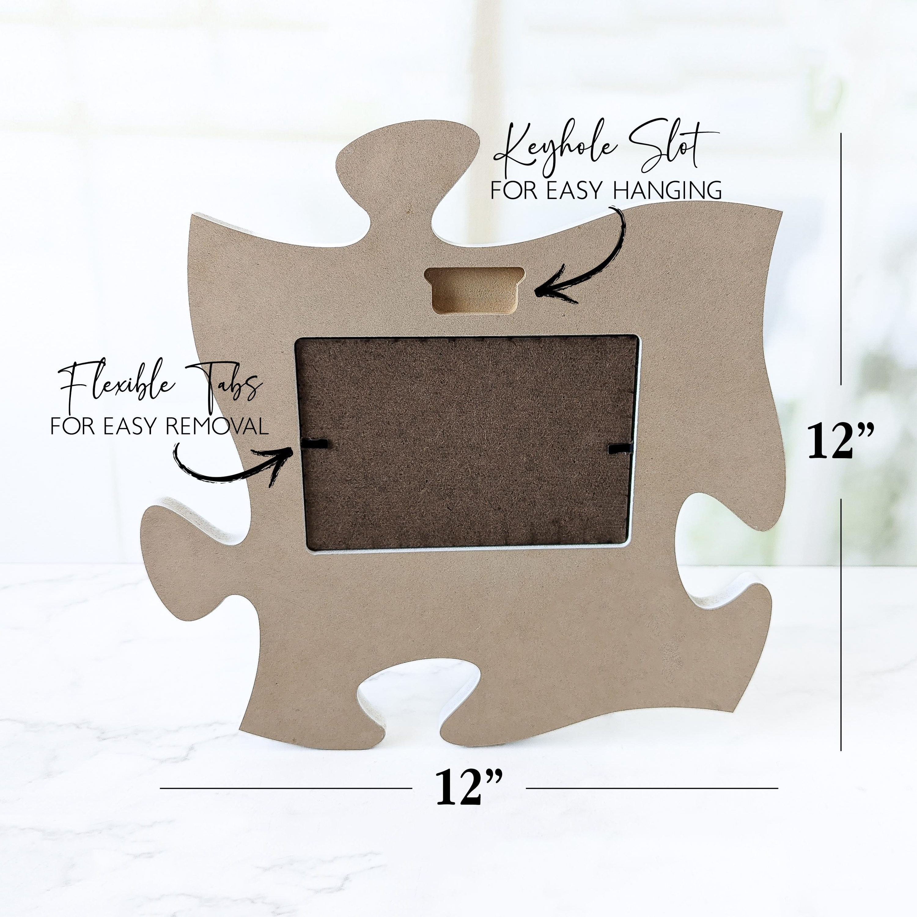 Personalized Family Name Photo Sign Expandable Wooden Wall Decor for Families