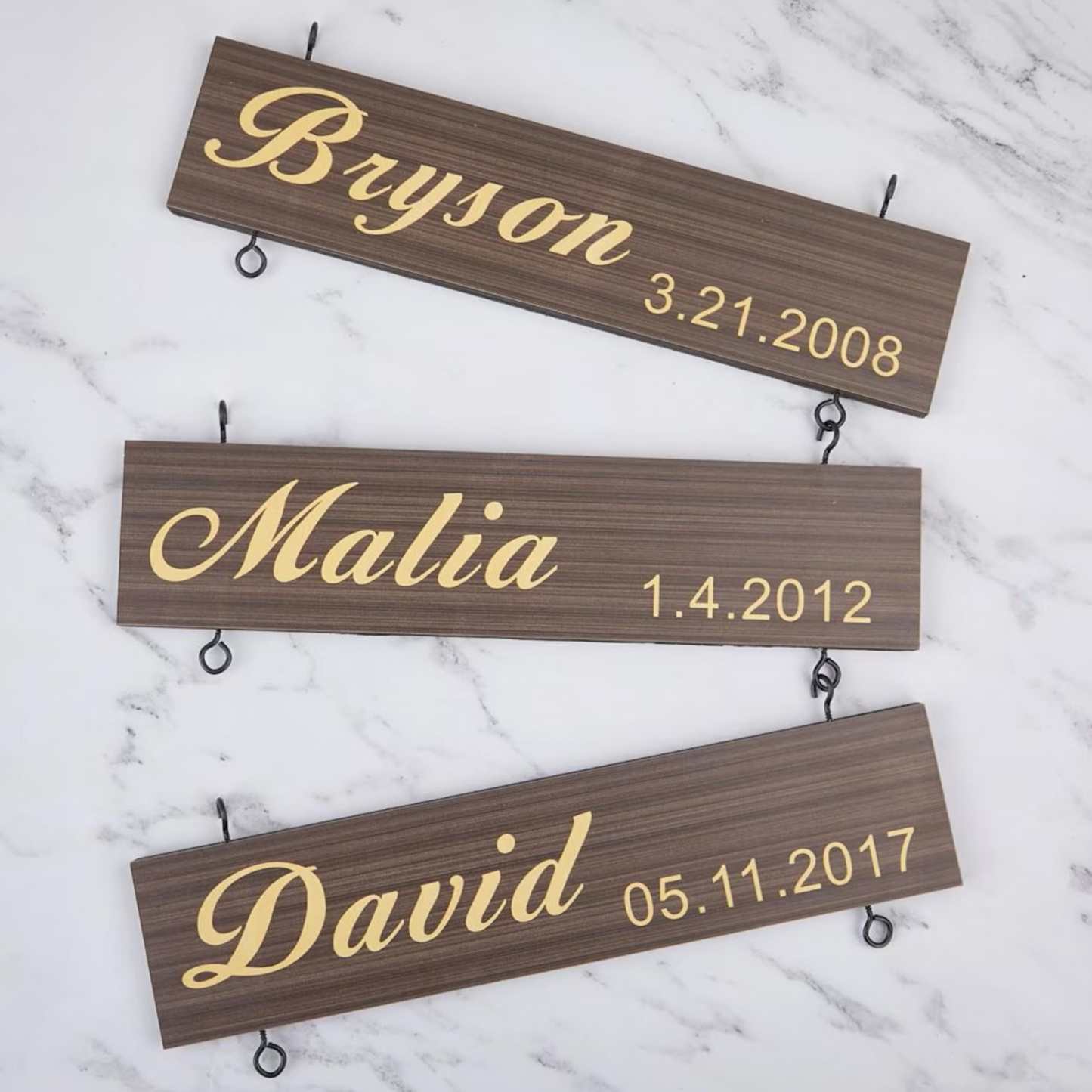Personalized Grandkids Name Sign Custom Grandchildren Names and Birthdays Wooden Wall Decor for Grandparents