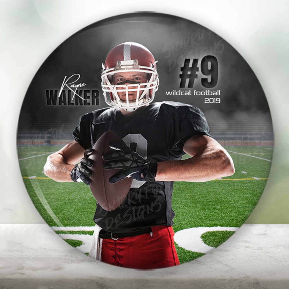 Personalized Football Team Photo Pin Custom Player Name Jersey Number Senior Night Game Day Gift