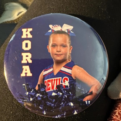 Personalized Sports Photo Pin Button | Custom Player Name, Jersey Number & Team | Soccer, Baseball, Football, Basketball & More