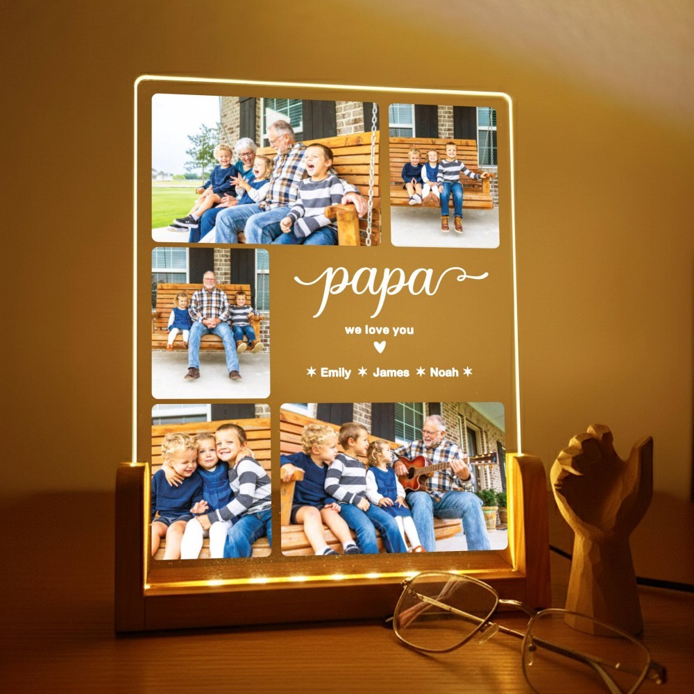 Personalized Nana Photo Collage Gift from Grandkids Custom Family Picture Keepsake