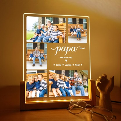 Personalized Nana Photo Collage Gift from Grandkids Custom Family Picture Keepsake
