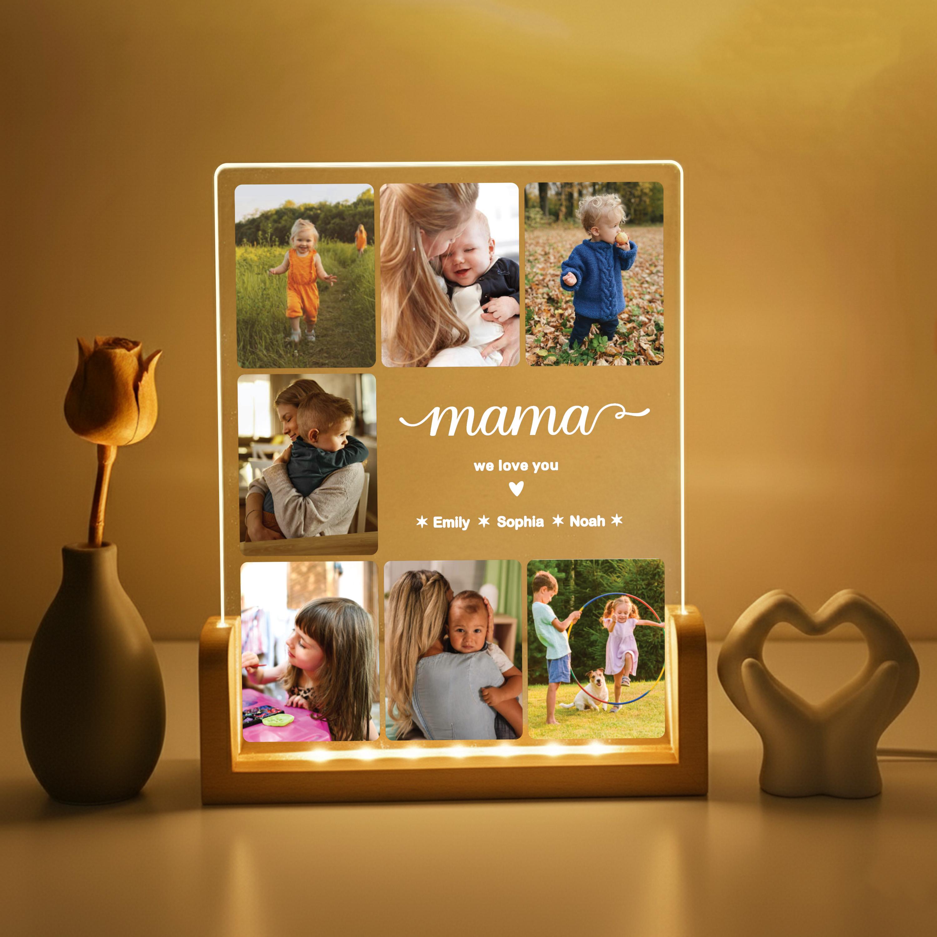 Personalized Nana Photo Collage Gift from Grandkids Custom Family Picture Keepsake