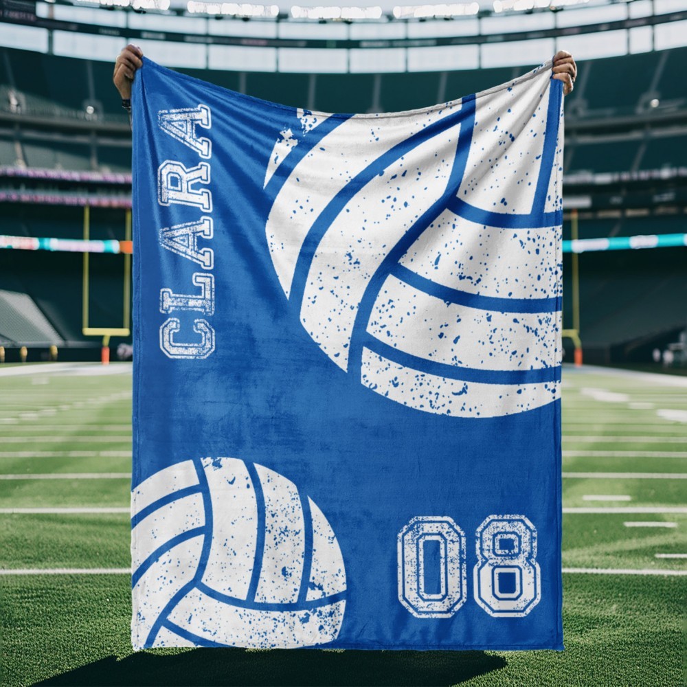 Personalized Sports Team Blanket – Custom Name