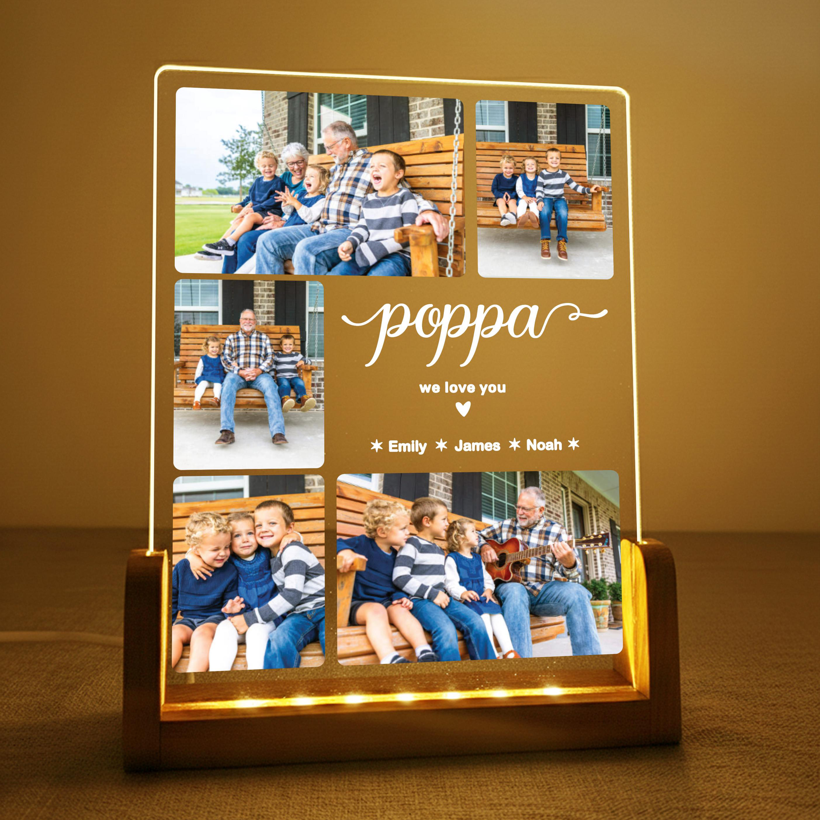 Personalized Nana Photo Collage Gift from Grandkids Custom Family Picture Keepsake