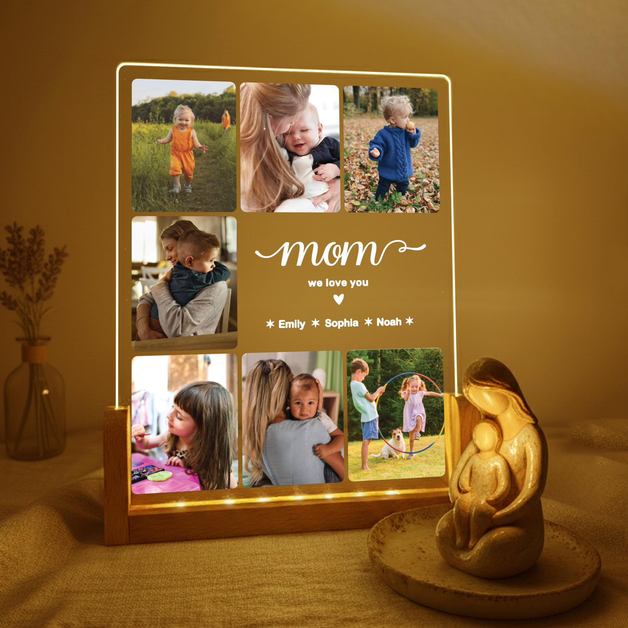 Personalized Nana Photo Collage Gift from Grandkids Custom Family Picture Keepsake