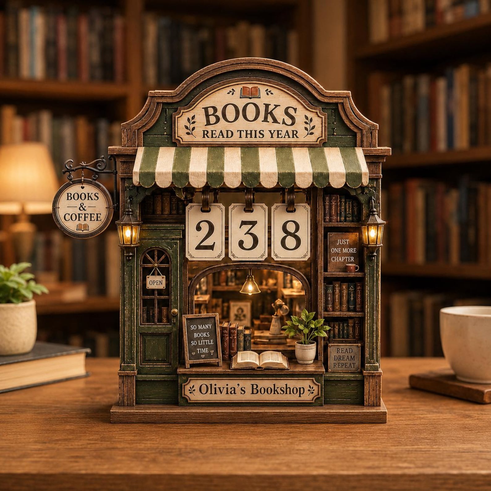 Personalized Book Tracker Sign Track Your Reading Journey in Style