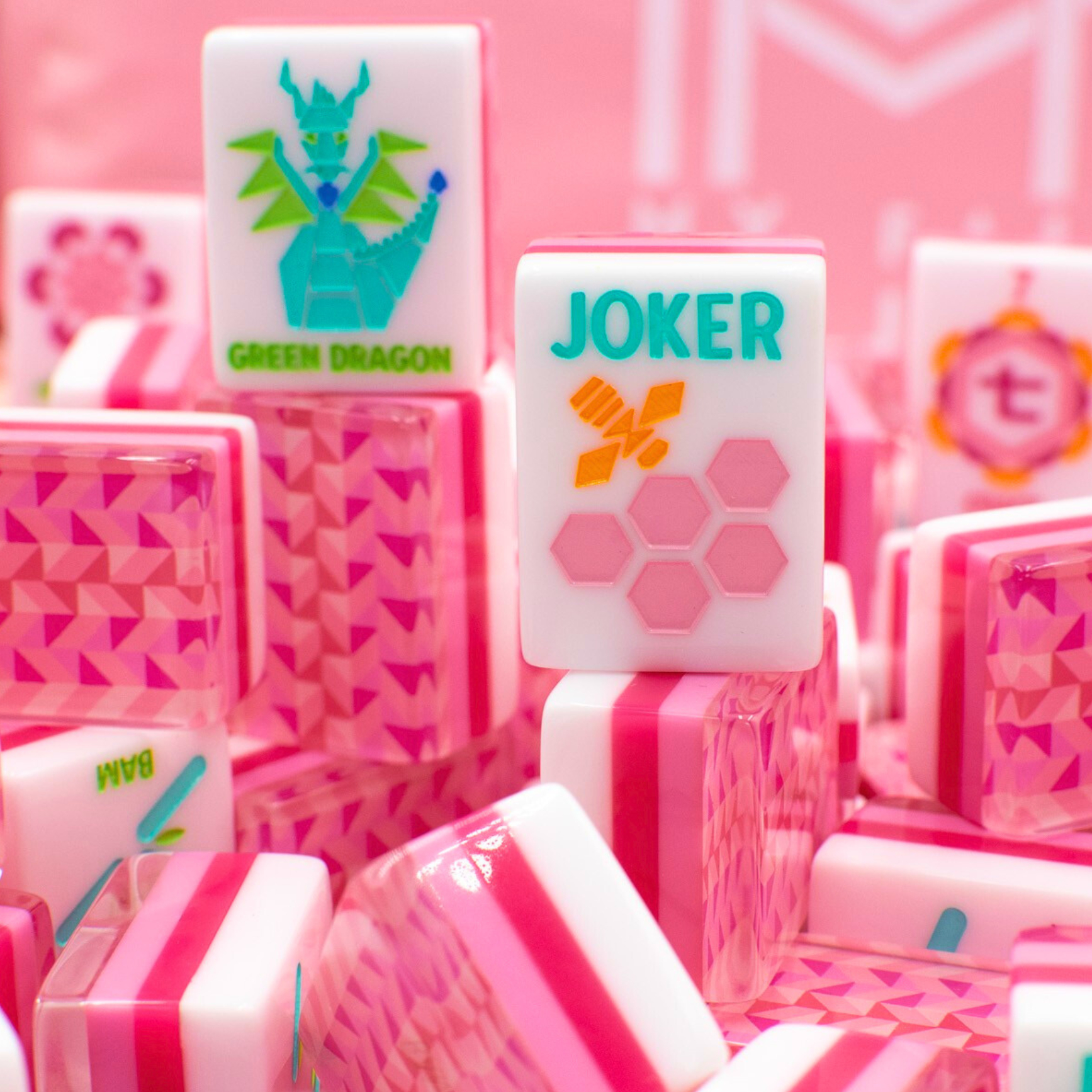 Pink Pop Mahjong Tiles product view 4