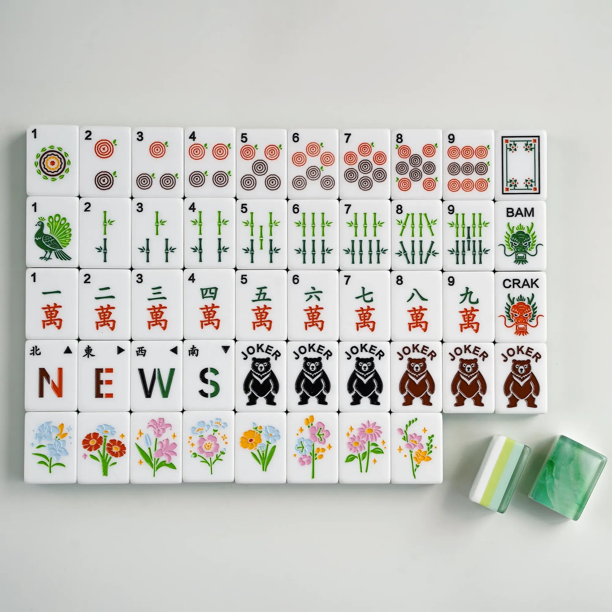 Jade Mist Mahjong Tiles product view 3