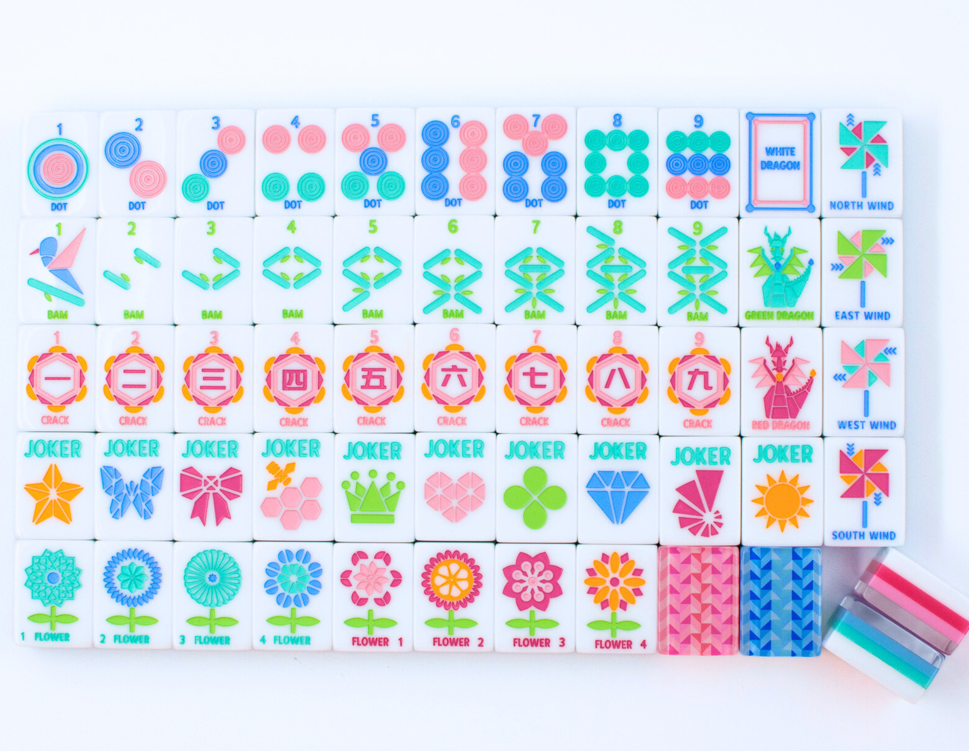 Pink Pop Mahjong Tiles product view 2