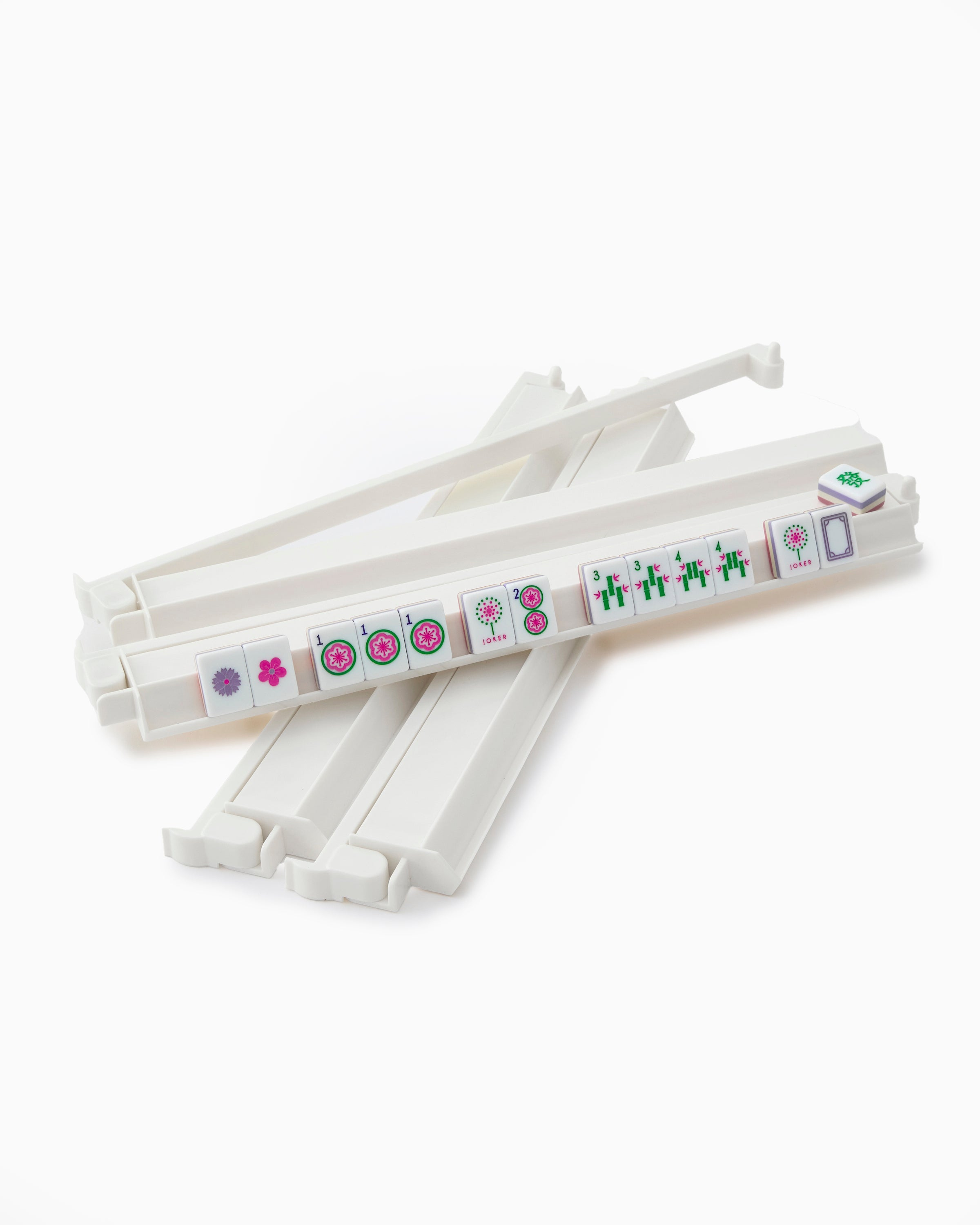 White Acrylic Rack & Pusher Set product view 2