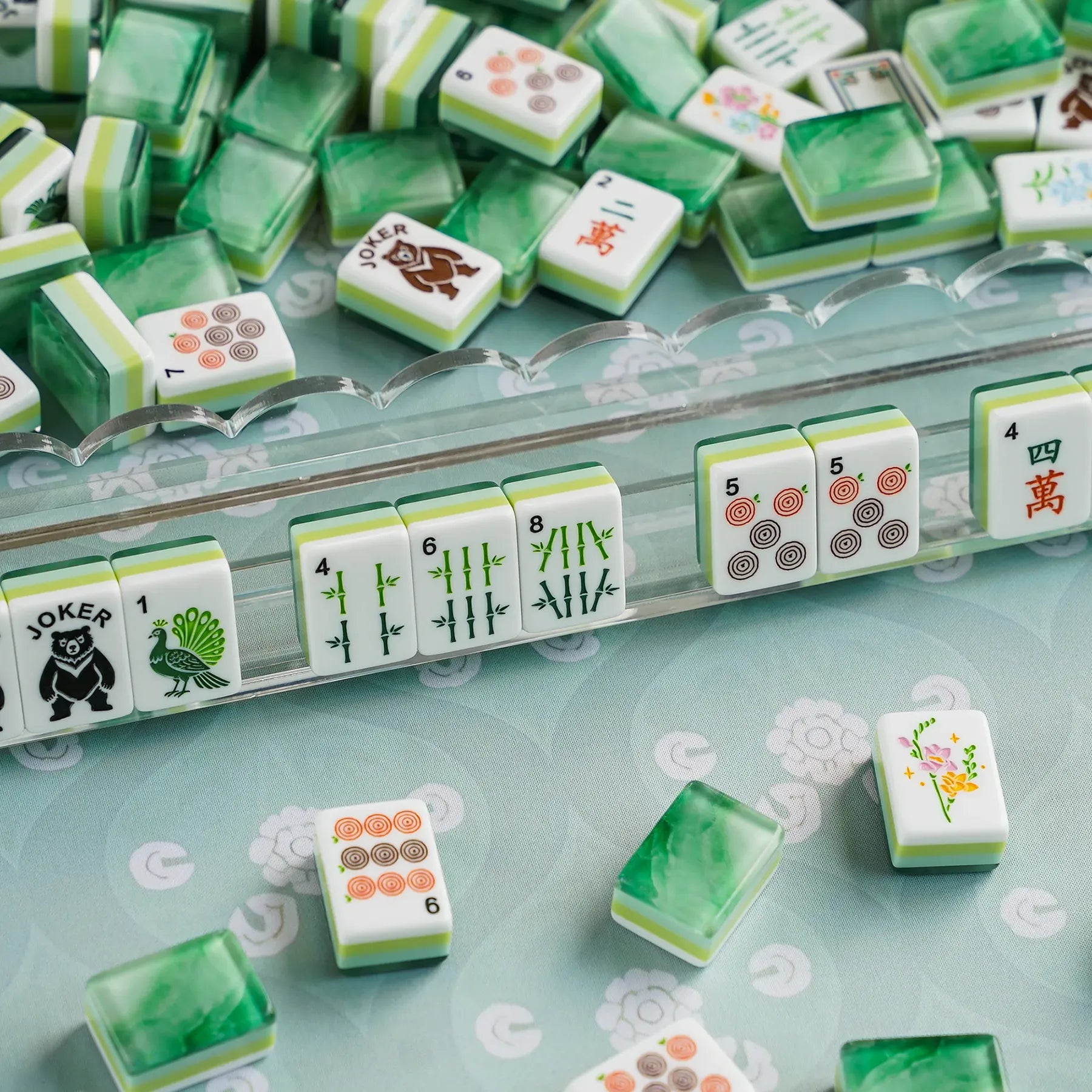 Jade Mist Mahjong Tiles product view 2