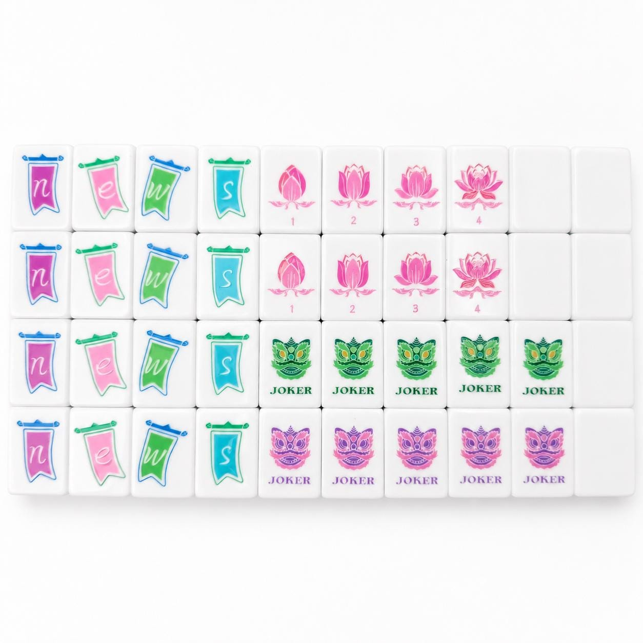 Azure Pearl Mahjong Tiles product view 6