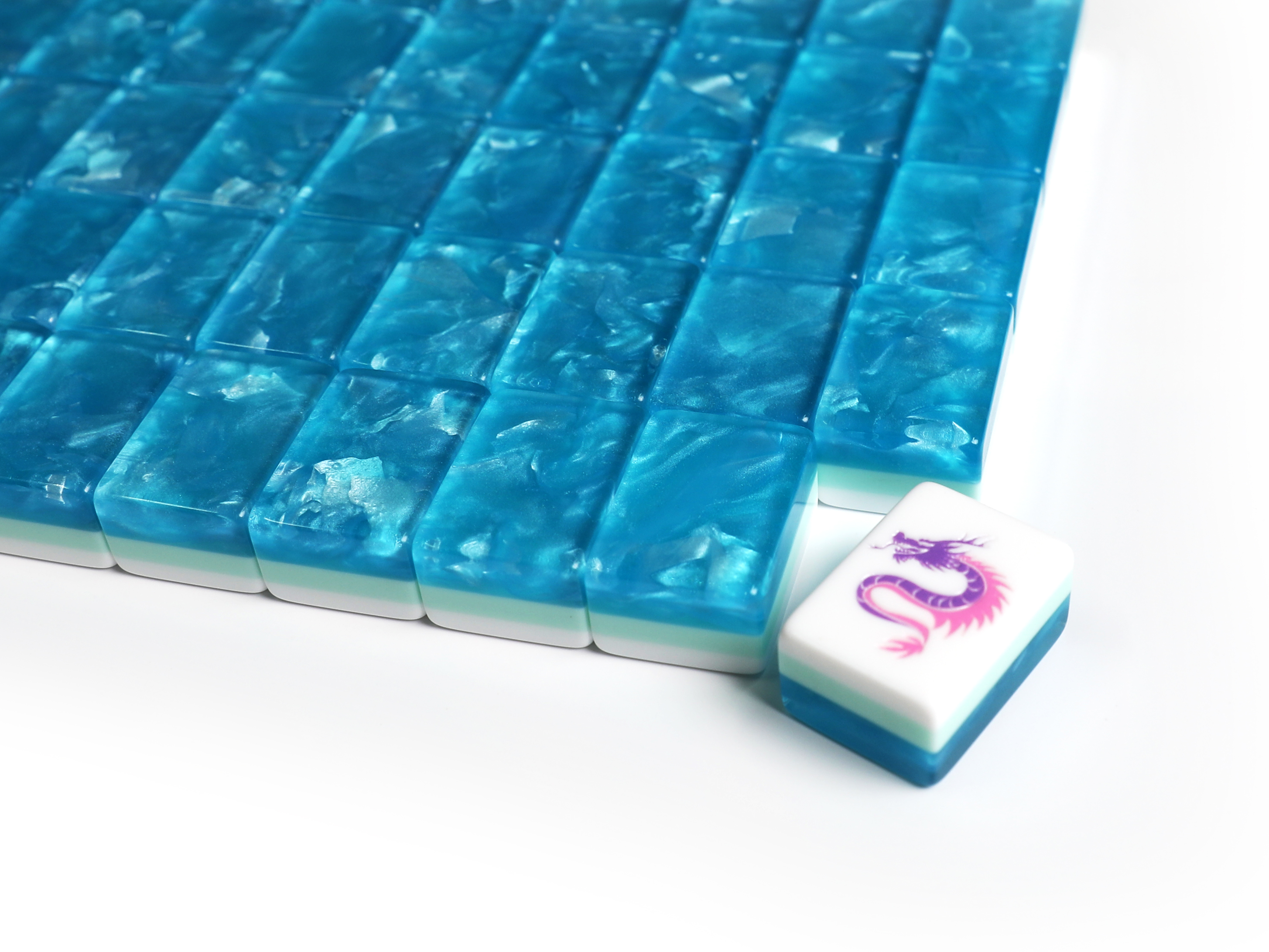 Azure Pearl Mahjong Tiles product view 2